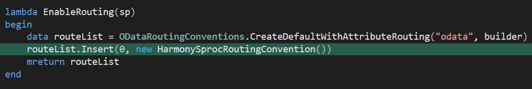 Custom Code Routing