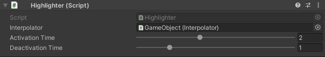 Highlighter component