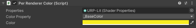 PerRendererColor component
